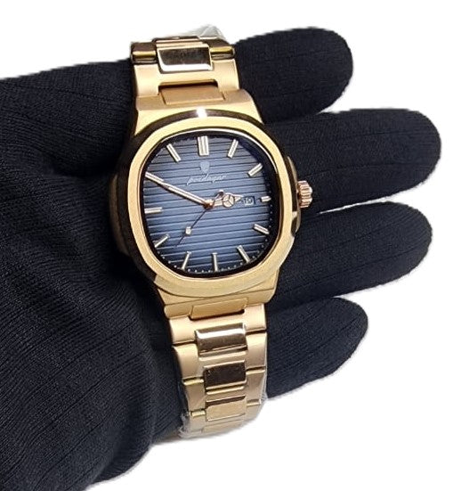 POEDAGAR PREMIUM WATCH (GOLDEN AND BLUE)