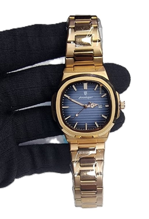 POEDAGAR PREMIUM WATCH (GOLDEN AND BLUE)