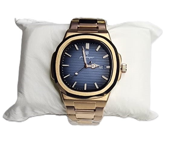 POEDAGAR PREMIUM WATCH (GOLDEN AND BLUE)