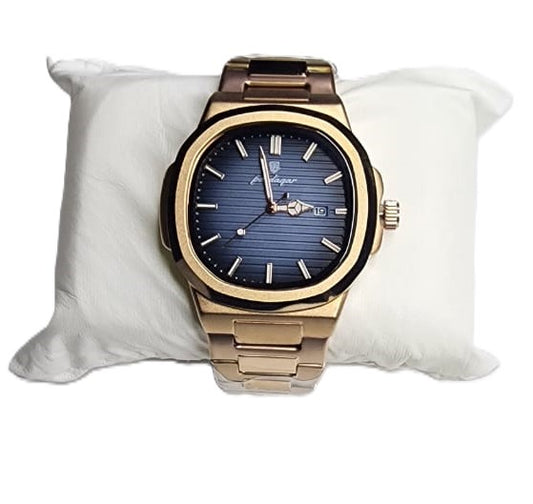 POEDAGAR PREMIUM WATCH (GOLDEN AND BLUE)